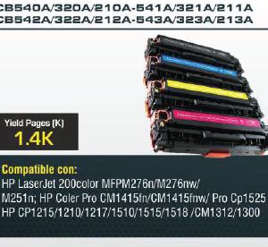 TONER COLOR HP CC503-3A2