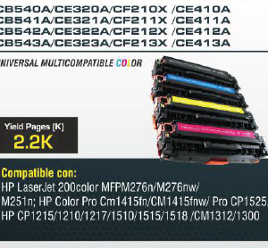 TONER DE COLOR HP1