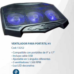 VENTILADOR PARA PORTATIL H1